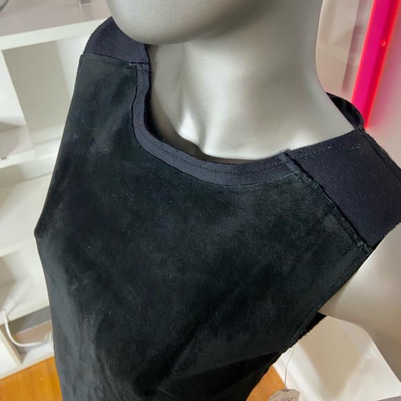 Suede & Wool chic black dress - Picture 4 of 8